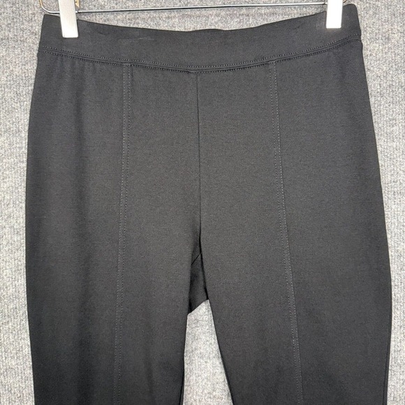 Talbots Pants Womens Small Black Knit Skinny Ankle Pull On Elastic Waist Stretch - Picture 2 of 14